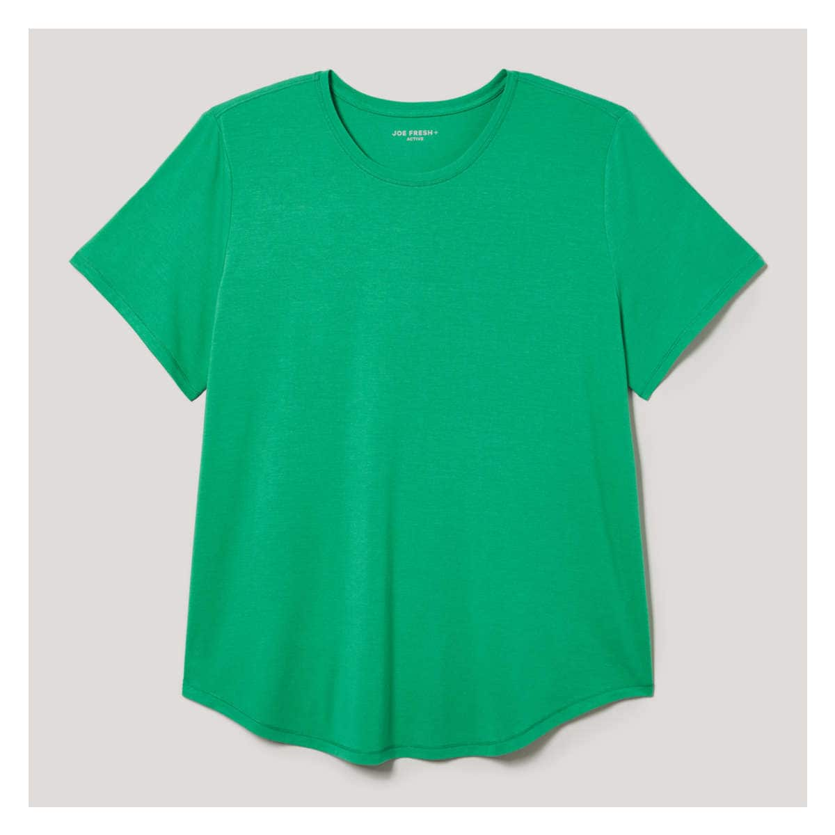 Women+ Moisture-Wicking Active T-Shirt in Bright Green from Joe Fresh